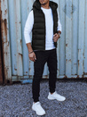 Herren Steppweste mit Kapuze schwarz Dstreet TX4750