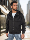 Herren Übergangsjacke mit Kapuze schwarz Dstreet TX5016_1