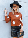 Damen Lange Pullover CRESCENDO Farbe Kupferfarbe DSTREET MY2169