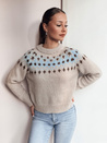 SKADOVA Damen Einheitsgröße Pullover dunkelbeige Dstreet MY2349