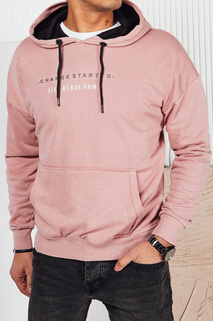 Herren Sweatshirt mit Aufdruck Farbe Rosa DSTREET BX5719