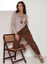 Damen Cordhose Einheitsgröße SOFTYLA in gestreift camel Dstreet UY2279