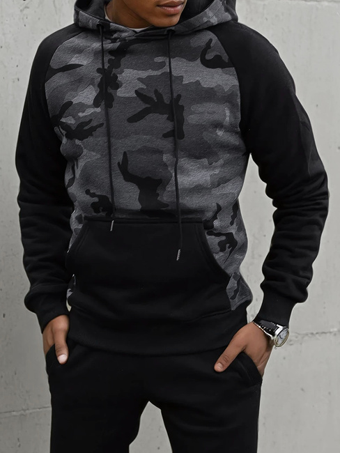 Herren Kapuzenpullover Farbe Dunkelgrau DSTREET BX5486