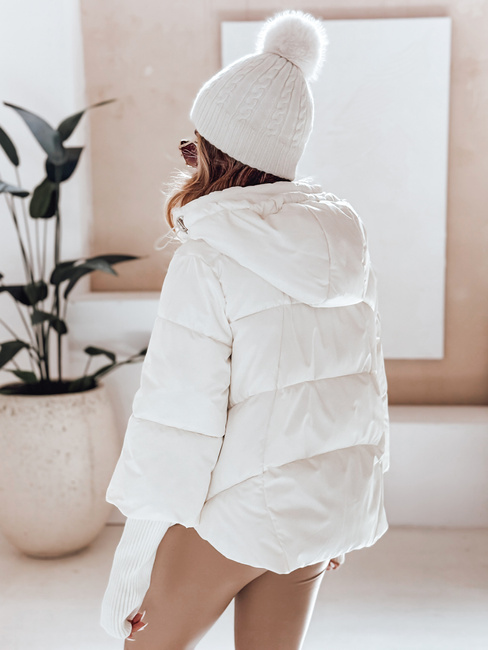 MISSLAYER Damen Winterjacke mit Kapuze weiß Dstreet TY5036