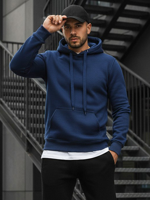 Herren Kapuzenpullover dunkelblau Dstreet BX4684