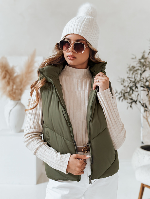 Damen Steppweste LIKEHUGS grün Dstreet TY4977