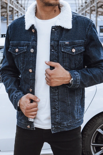 Herren Jeansjacke Dunkelblau Dstreet TX4109