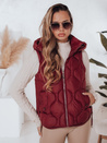 Damen Steppweste mit Kapuze MISSVEST burgundy Dstreet TY5017