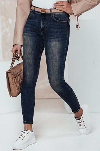 Damen Denim PUSHFIT push up Hose navy blau Dstreet UY2320