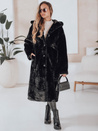 Damen Pelzmantel HELLOCHIC lang schwarz Dstreet TY4986