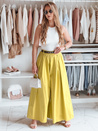 FLOWES Gestreifte Rock-Hose in Senf Dstreet UY2589