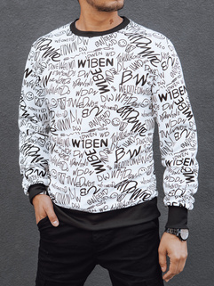 Herren Sweatshirt ohne Kapuze weiß Dstreet BX5741_1