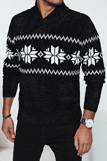 Schwarzer Pullover für Männer Dstreet WX2268