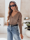Damen Strickjacke MELANIA Farbe Schokoladenfarbe DSTREET MY1653