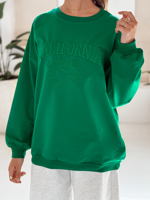 Damen Oversize Sweatshirt CALIFORNIA DREAM Farbe Grün DSTREET BY1196