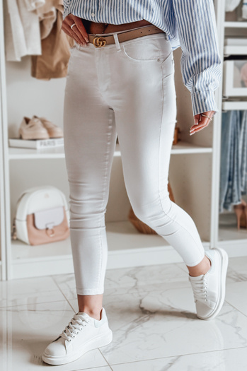 Damen Denim Skinny Hose TRENZI weiß Dstreet UY2443