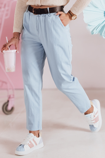 Damen Freizeithose mit Gürtel SOFELIA blau Dstreet UY2504