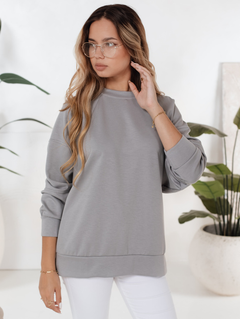 Damen Sweatshirt UZORI grau Dstreet BY1295