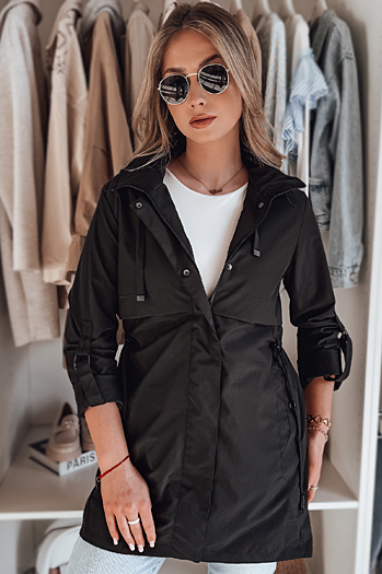 Damen-Parka-Übergangsjacke STYLINA schwarz Dstreet TY4788