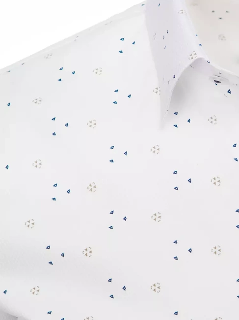 Herren Gemustertes Hemd Farbe Weiß DSTREET DX2446