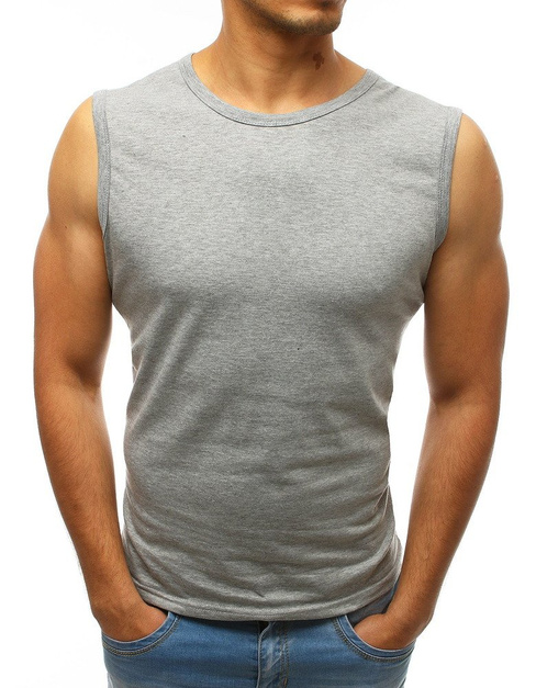 Herren Basic Tanktop Hellgrau Dstreet RX3498