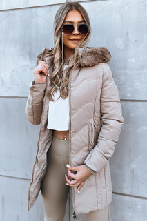 Damen Winterjacke WINTERFASH Farbe Dunkelbeige DSTREET TY3865