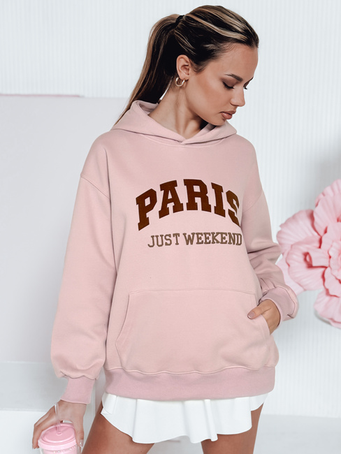 Damen-Kapuzenpulli in Übergröße PARISSIA rosa Dstreet BY1455