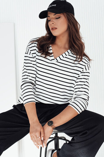 Damen Bluse mit langen Ärmeln VARASE Farbe Weiß DSTREET RY2365