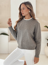 Damen Basic-Pullover DARMILA grau Dstreet MY2505
