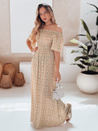 LOVEFLORA Maxikleid mit orangefarbenen Blumen Dstreet EY2635