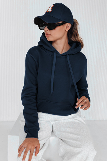 Damen Kapuzenpullover BASIC Dunkelblau BY0561
