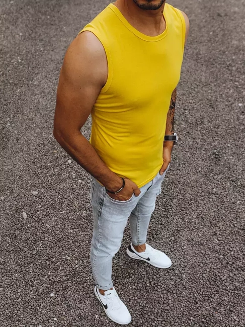 Herren Tanktop Gelb Dstreet RX4920