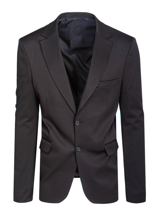 Einreihiger Herrenblazer schwarz Dstreet MX0629