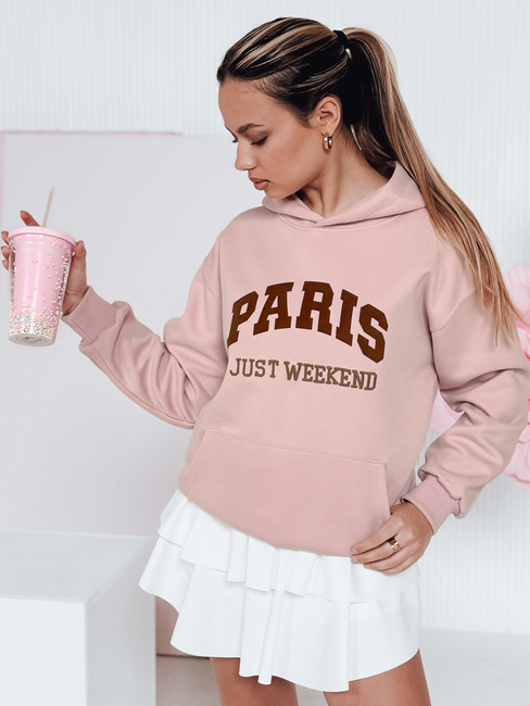 Damen-Kapuzenpulli in Übergröße PARISSIA rosa Dstreet BY1455