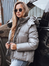 Damen Kunstlederjacke COLLAR Farbe Schwarz DSTREET TY3899