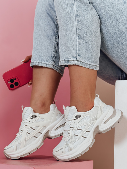 MODERMAX Damen weiß Dstreet Turnschuhe ZY0898