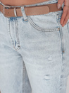 Damen Denim Slim Fit Hose mit Gürtel SLIMLEN blau Dstreet UY2349