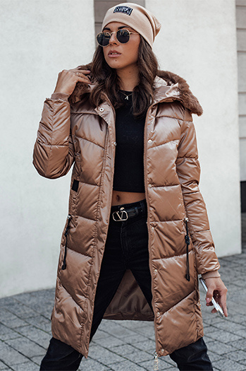 Damen ULTRAWAY Steppjacke mit Kapuze gelb Dstreet TY4644