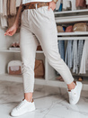 Damen Freizeithose mit Gürtel MADELINA hellbeige Dstreet UY2623