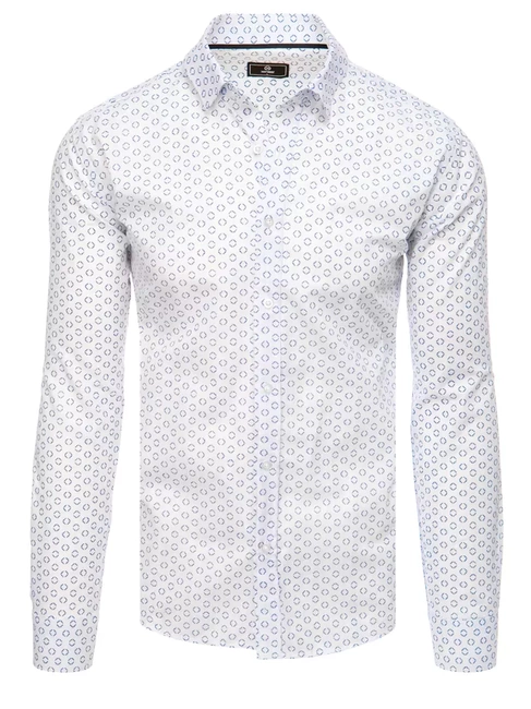 Herren Gemustertes Hemd Farbe Weiß DSTREET DX2436