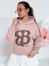 Damen-Kapuzenpullover in Übergröße LITESSO rosa Dstreet BY1415