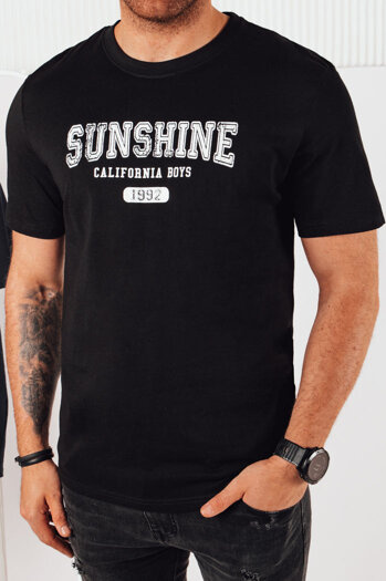 Herren T-shirt mit Aufdruck Farbe Schwarz DSTREET RX5376