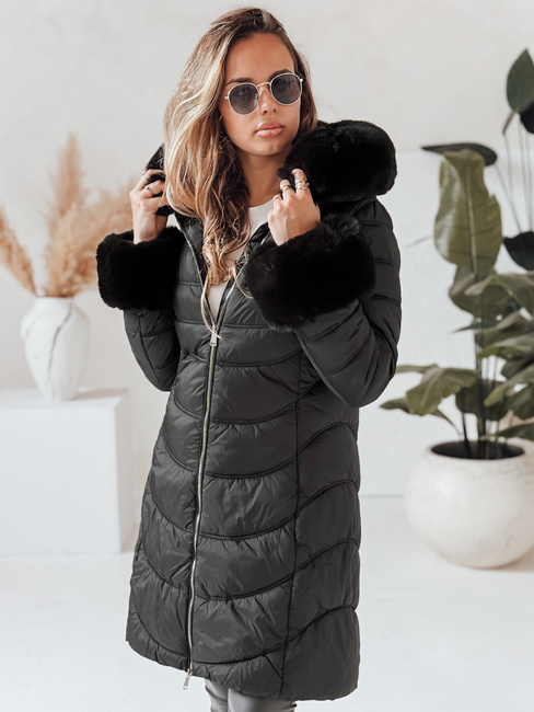 Damen Winterjacke MOON Farbe Schwarz DSTREET TY4051