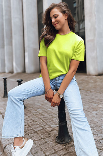 Damen-T-Shirt MAYLA II hellgrün Dstreet RY2915