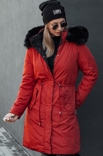 Damen Winterparka TRENDNEL Wendekapuze rot Dstreet TY4588