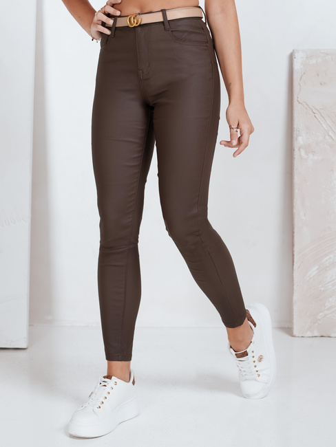Gewachste braune Damenhose Dstreet UY2763
