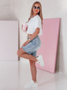 Damen Denim-Shorts mit Gürtel SHORTIVA blau Dstreet SY0476