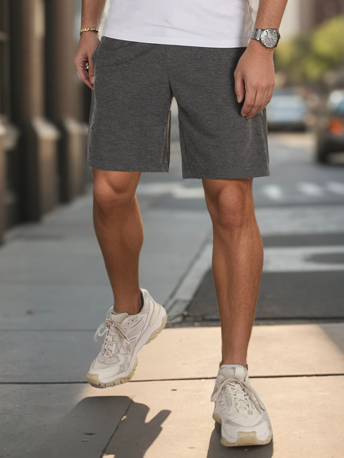Dunkelgraue Herren Sweatshorts Dstreet SX2484