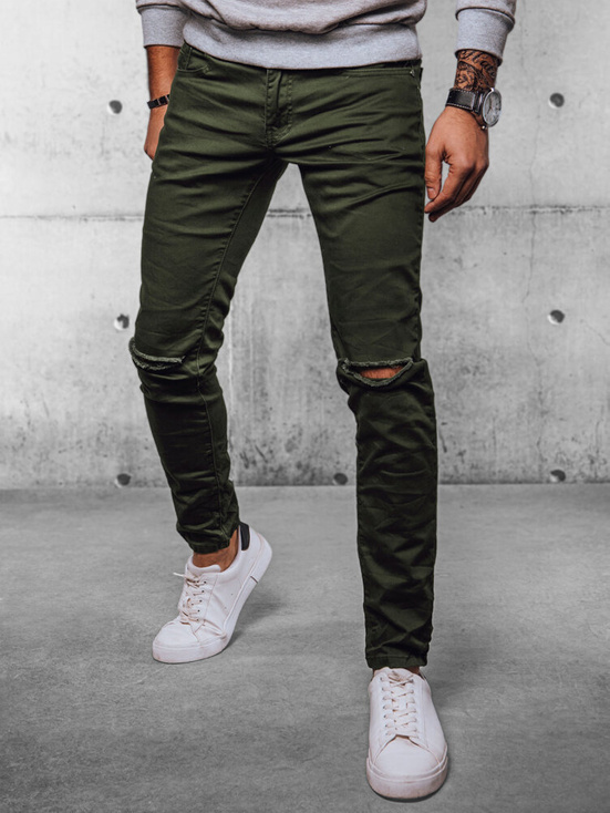 Herren Jeanshosen Farbe Grün DSTREET UX4086