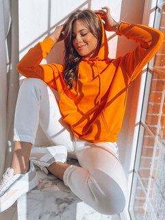 Damen Sweatshirt mit Kapuze BIGI Farbe Orange DSTREET BY1178_1